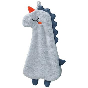 Нова сладка анимационна бебешка кърпа за ръце Меки плюшени животински кърпи за баня Двуслойна висяща кърпа за баня Почистваща кърпа за деца