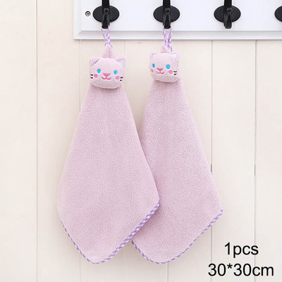 1vnt Korėjietiško stiliaus sieninis rankšluostis Animacinių filmų kiaulės nosinaitė virtuvės reikmenys siuvinėjimas Minkštas rankšluostis buičiai