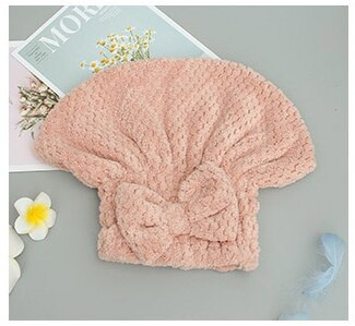 1 bucăți higroscopicitate bowknot coral ananas microfibră turban de păr uscat rapid păr pălărie șapcă înfășurată prosop Toallas prosoape
