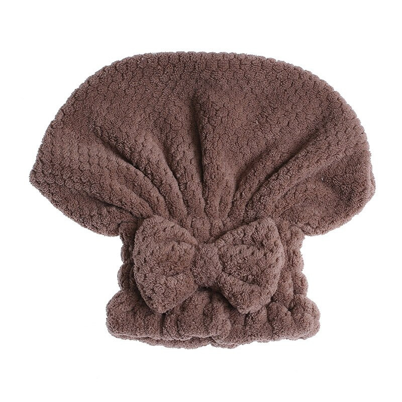 1 bucăți higroscopicitate bowknot coral ananas microfibră turban de păr uscat rapid păr pălărie șapcă înfășurată prosop Toallas prosoape