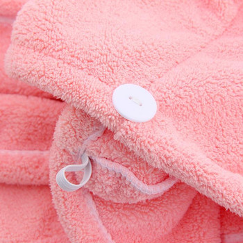 Πετσέτες Fast Dry Hair Anti-Frizz and Microfiber Ultra Absorbent Hair Dry Towels Cap Girl\'s Long Hair Quick Drying Πετσέτες μπάνιου