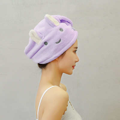 Căciulă de păr cu uscare rapidă Anti-încrețire și microfibră Prosoape de păr ultra absorbante Căciulă de păr lung pentru fete Căciulă de baie cu uscare rapidă