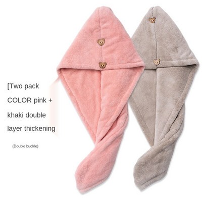 Kapa Super upijajuća kapa za tuširanje Ručnik za pranje kose Brzo sušeći ručnik Zatvoreni prsti Ženski podebljani dječji šal za dugu kosu Artefakt