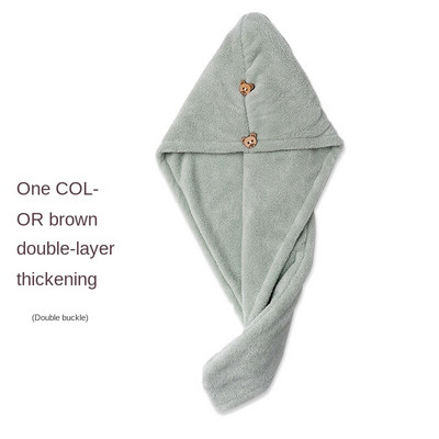 Kapa Super upijajuća kapa za tuširanje Ručnik za pranje kose Brzo sušeći ručnik Zatvoreni prsti Ženski podebljani dječji šal za dugu kosu Artefakt