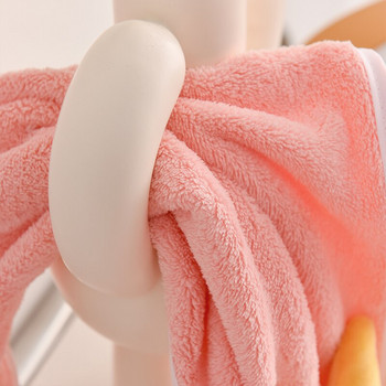 3 ΤΕΜ. Cartoon Wipe Hands Πετσέτα κουζίνας Coral Velvet Καθαρή Κουζίνα Μπάνιο Τουαλέτα Απορροφητική πετσέτα που στεγνώνει γρήγορα μαλακή αφή