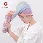 XiaoGui Rainbow Printed Dry Hat Gyorsszáraz Törölköző Fürdőszoba Szerszám Fejpánt Hajszárító Mikroszálas törölköző