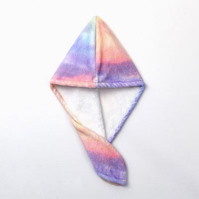 XiaoGui Rainbow Printed Dry Hat Gyorsszáraz Törölköző Fürdőszoba Szerszám Fejpánt Hajszárító Mikroszálas törölköző