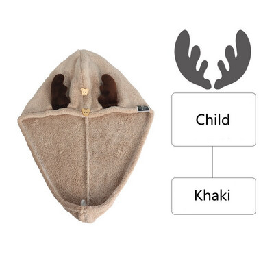 Sausų plaukų rankšluostis Mieli rageliai moterų ir vaikų plaukų džiovinimo kepurė Mikropluošto kietas rankšluostis Super Absorbciniai turbaniniai rankšluosčiai