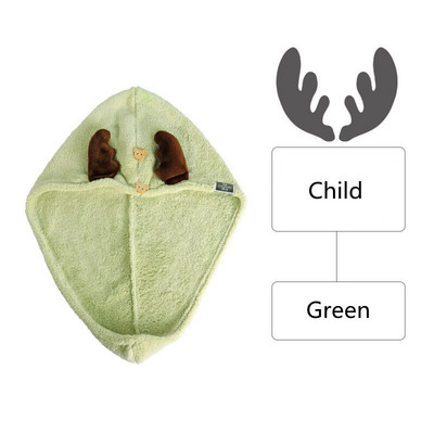 Sausų plaukų rankšluostis Mieli rageliai moterų ir vaikų plaukų džiovinimo kepurė Mikropluošto kietas rankšluostis Super Absorbciniai turbaniniai rankšluosčiai