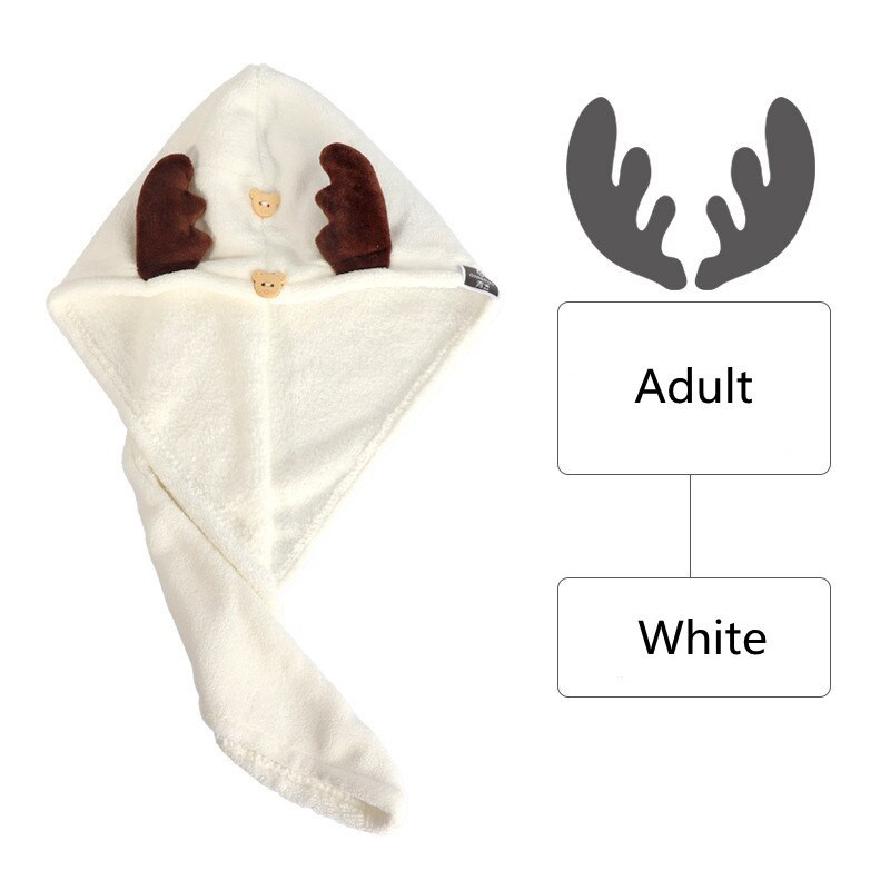 Sausų plaukų rankšluostis Mieli rageliai moterų ir vaikų plaukų džiovinimo kepurė Mikropluošto kietas rankšluostis Super Absorbciniai turbaniniai rankšluosčiai