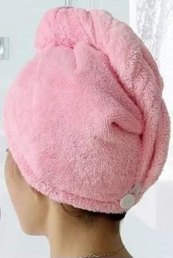 Πετσέτα για κορίτσια για στεγνωτήριο μαλλιών Καπέλο για πετσέτες για τα μαλλιά που στεγνώνουν γρήγορα