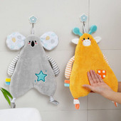 Ručnik za ruke s crtanim životinjama Mekani koraljni flis Visokokvalitetni upijajući dječji rupčić Kuhinjski ručnici za kupanje