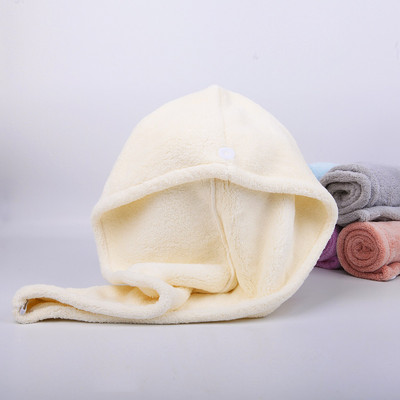 Mergaičių stipraus sugeriamumo plaukų džiovinimo kepuraitės Plaukų džiovinimo kepurė Greitai džiūstantis plaukų rankšluostis vonios kepuraitė Koralų vilnos mikropluošto kietas rankšluostis