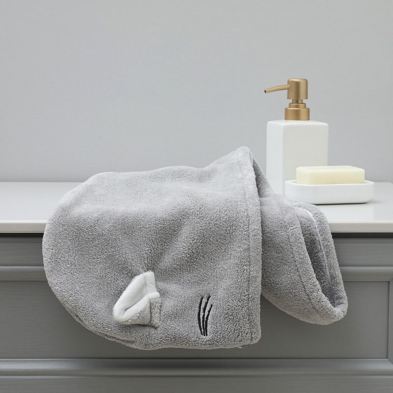 Prosop din microfibră pentru femei Prosop de desene animate pentru păr Prosoape de baie pentru fete Prosoape absorbante Terry pentru acasă Turban de baie pentru uscarea capacului de păr