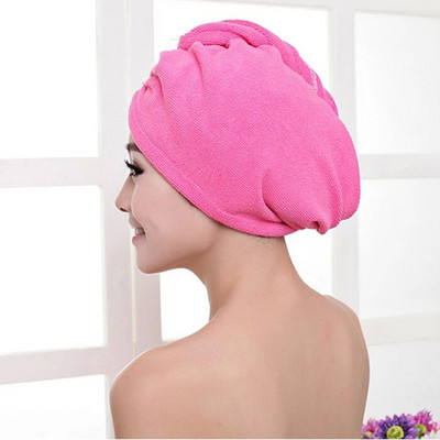 „Magic Microfiber Hair“ greitai džiūstantis plaukų džiovintuvas rankšluosčių įvyniojamas kepurėlis „Quick Cap Turban Dry Lady Bath Tool“ plaukų džiovintuvas