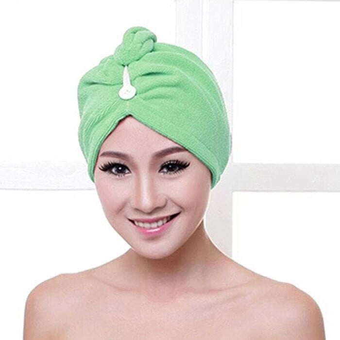 „Magic Microfiber Hair“ greitai džiūstantis plaukų džiovintuvas rankšluosčių įvyniojamas kepurėlis „Quick Cap Turban Dry Lady Bath Tool“ plaukų džiovintuvas