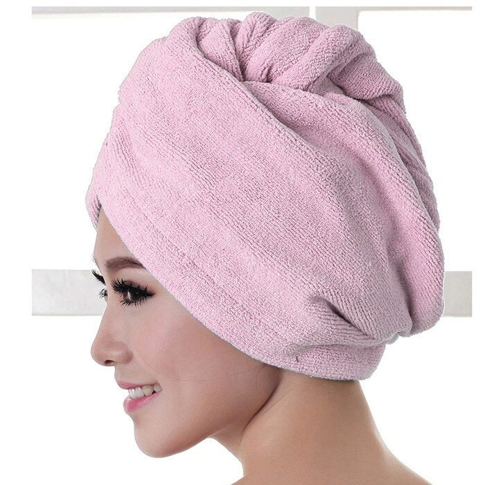 „Magic Microfiber Hair“ greitai džiūstantis plaukų džiovintuvas rankšluosčių įvyniojamas kepurėlis „Quick Cap Turban Dry Lady Bath Tool“ plaukų džiovintuvas
