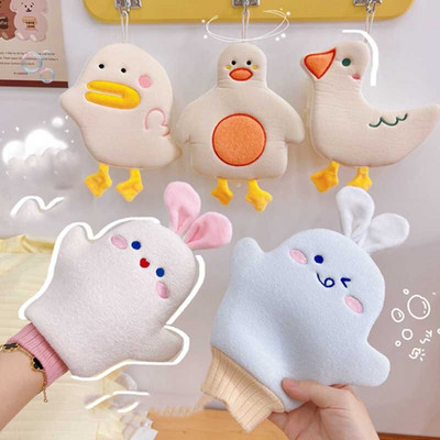 Cartoon Animal Bath Sponge Balls Βούρτσα καθαρισμού ντους Puff καθαριστικό σώματος Απολεπιστικό Scrubbers Μπάλα μπάνιου Προμήθειες μπάνιου