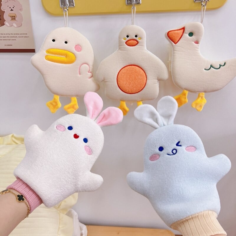 Animacinių filmų gyvūnų vonios kempinės kamuoliukai pliušinis valymo šepetys dušo pūstas kūno valiklis šveičiamieji šveitikliai vonios kamuoliukai vonios reikmenys