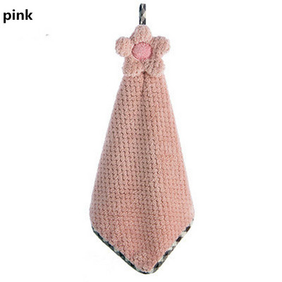 Nauji virtuvės sugeriantys rankšluosčiai Animaciniai pakabinami koraliniai aksominiai saulėgrąžų rankšluosčiai