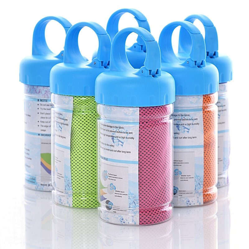 Цветове Мъже и жени Фитнес клуб Йога Спорт Студена кърпа Бягане Футбол Баскетбол Охлаждане Лед Плажна кърпа Подарък за любителите Toallas