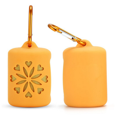 Преносима кърпа за пътуване на открито Бързосъхнеща кърпа Мека спортна студена кърпа със силиконова торбичка Защитно покритие Хавлиена кърпа за спортно пътуване