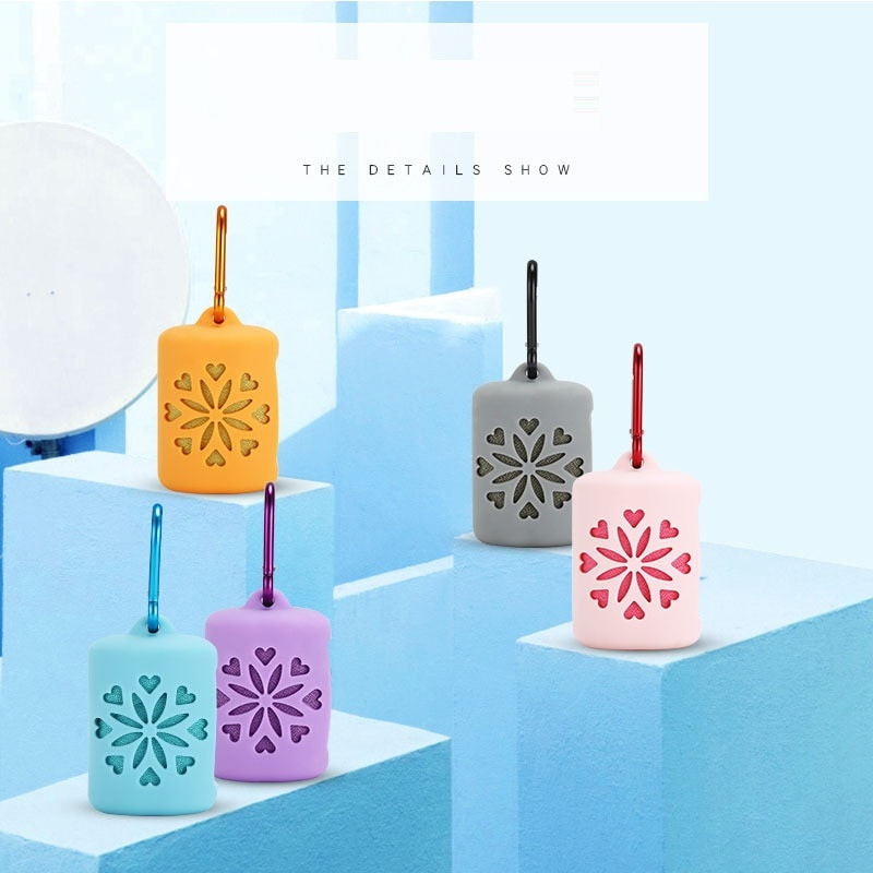 Преносима кърпа за пътуване на открито Бързосъхнеща кърпа Мека спортна студена кърпа със силиконова торбичка Защитно покритие Хавлиена кърпа за спортно пътуване