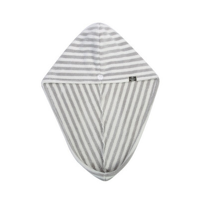 Prosop de păr cu dungi din microfibră, puternic absorbant de apă, șapcă de păr cu uscare rapidă, pălărie de baie, pentru doamne, femei, fete