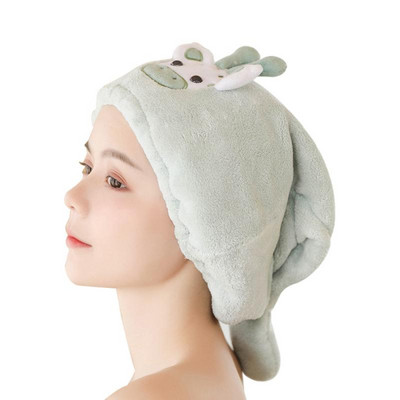 1vnt mikropluošto greitai džiūstantis plaukų džiovintuvas rankšluostis moterims Animacinis rankšluostis greitai išdžiūsta plaukų kepuraitė buitinė vonios priemonė