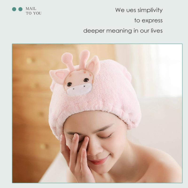 1vnt mikropluošto greitai džiūstantis plaukų džiovintuvas rankšluostis moterims Animacinis rankšluostis greitai išdžiūsta plaukų kepuraitė buitinė vonios priemonė
