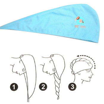 Νέο και υψηλής ποιότητας καπέλο για στεγνά μαλλιά κινούμενα σχέδια Cotton Magic Drying Towel Quick Dry Bath Hair Hair Hair Cap Head Wrap Abosrbent