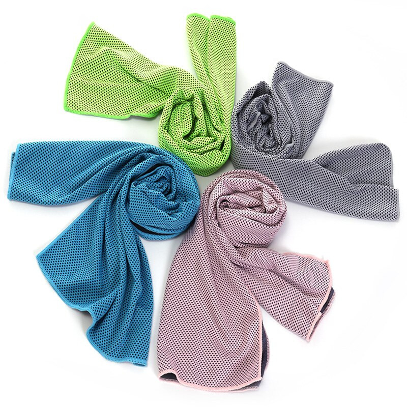 Mosodo Sport Охлаждаща кърпа Микрофибър Instant Cool Ice Кърпи за лице за фитнес зала Плуване Йога Бягане 30x100 см Бързосъхнещи кърпи за пот