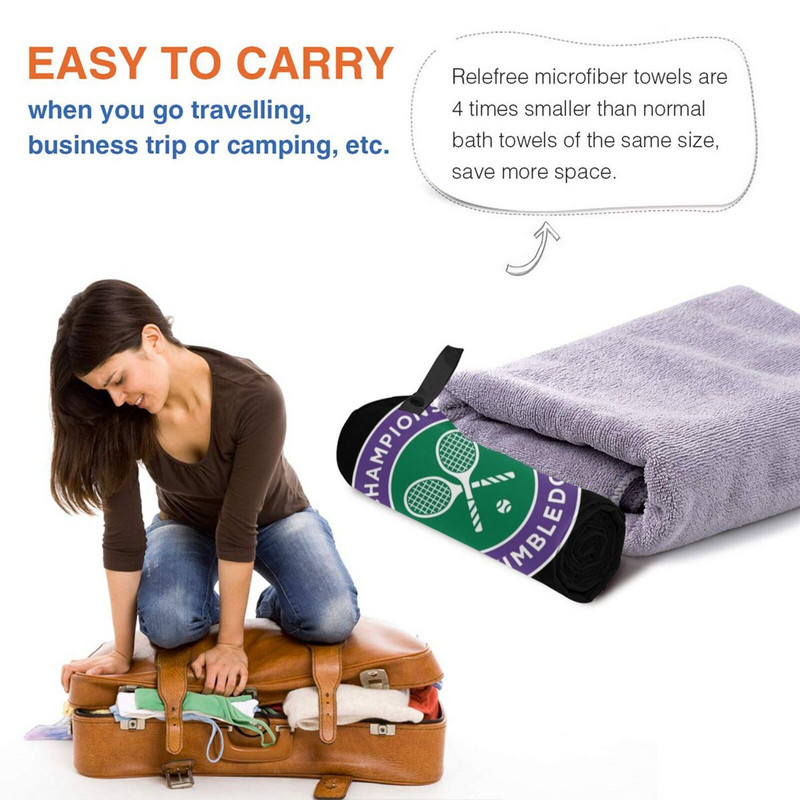 Vimbldono greito sauso rankšluosčio sporto salė sporto vonia, nešiojama Vimbldono teniso „Us Open“ minkšta prakaitą sugerianti greitai džiūstanti kišenė, patogi