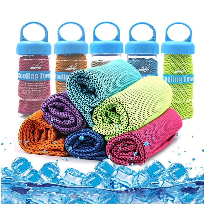 1PC Prosop de sport rapid cu sens rece de fitness, țesătură portabilă din microfibră, prosop de gheață cu uscare rapidă, prosop de yoga pentru sport în aer liber