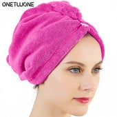 Pălărie pentru uscare a părului pentru fete Turban cu super-absorbție Căciulă pentru uscare a părului Căciulă de baie Căciulă de prosop solidă din microfibră Căciulă de prosop de păr cu uscare rapidă
