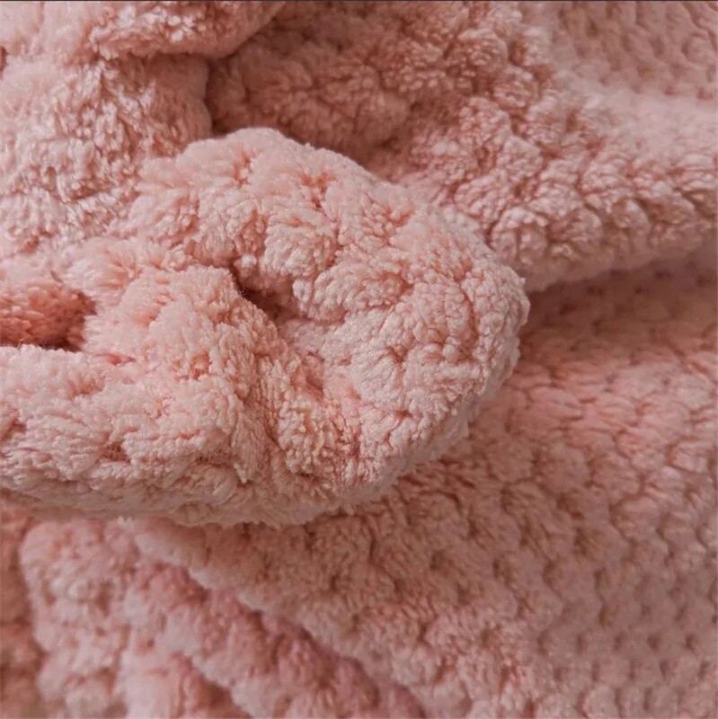Luxus Waffle Bowknot Hajsapka Vastag Puha Mikroszálas Miraculous Gyorsan Száraz Törölközők Felszívódás Fürdőszoba Szauna Spa Haj Turbán