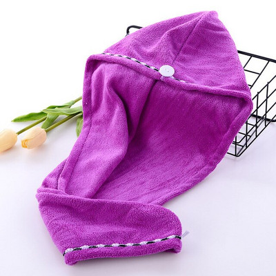 Prosop de păr din microfibră Căciulă de păr uscată Prosop de păr absorbant Înfășurare Îngroșare Pălărie cu uscare rapidă Căciulă de păr Turban Înveliș pentru cap Instrumente de baie