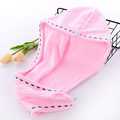 Prosop de păr din microfibră Căciulă de păr uscată Prosop de păr absorbant Înfășurare Îngroșare Pălărie cu uscare rapidă Căciulă de păr Turban Înveliș pentru cap Instrumente de baie