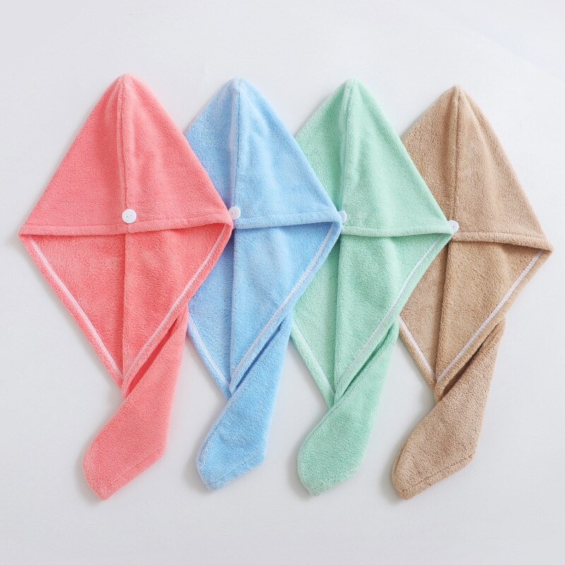 Păr din microfibră Uscător rapid Prosop Pălărie pentru baie Căciulă rapidă Turban Prosop uscat Multicolor 25x65 Cm