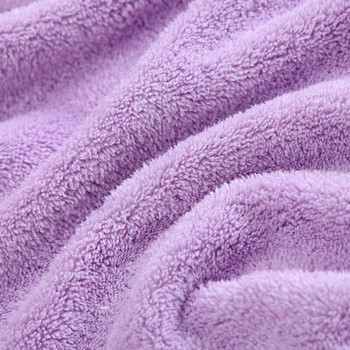 Микрофибърна кърпа за баня Изсушаване на косата Бързосъхнеща дамска кърпа за баня Мек душ за жена Мъж Тюрбан Глава Wrap Инструменти за къпане