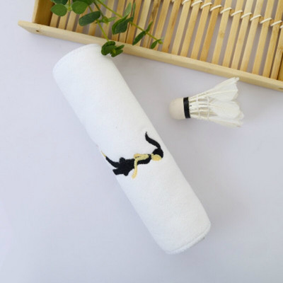 Medvilninis Siuvinėjimas Sportinis Rankšluostis Minkštas Sugeriantis Joga Gym Camping Golf Fitness Prakaito Rankšluostis Sportinis Animacinis Rankšluostis 25*110cm