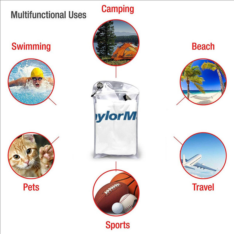 Golf-" " Logo Gyorsszáraz Törölköző Tornaterem Sportfürdő Hordozható Porah Awan Bngi Puha izzadságelnyelő gyorsan száradó zseb Kényelmes