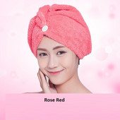 Tiesioginis gamyklos pardavimas Coral Fleece plaukų džiovintuvo kepuraitė rankšluostis Super sugeriantis lankas storinantis didesnis dušo kepuraitė