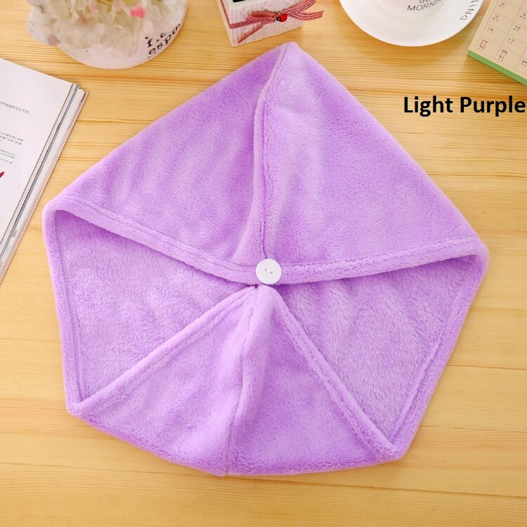 Tiesioginis gamyklos pardavimas Coral Fleece plaukų džiovintuvo kepuraitė rankšluostis Super sugeriantis lankas storinantis didesnis dušo kepuraitė