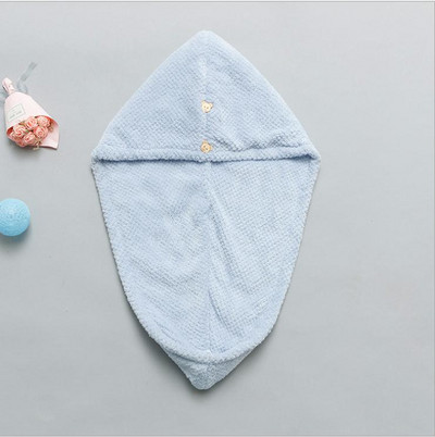 Дамска коса Бързосъхнеща микрофибърна кърпа за баня Тюрбан възел Twist Loop Wrap Шапка Капачка за баня Аксесоари за баня