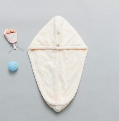 Дамска коса Бързосъхнеща микрофибърна кърпа за баня Тюрбан възел Twist Loop Wrap Шапка Капачка за баня Аксесоари за баня