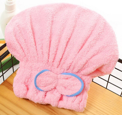 Reducere 5 culori Microfibră solidă Pălărie de păr uscată rapid pentru femei, fete, doamne, șapcă Accesorii pentru baie, prosop de uscare, pălărie pentru cap 2021