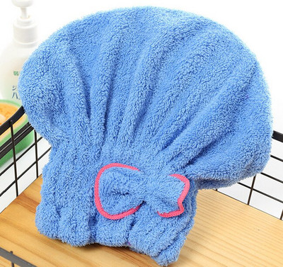 Reducere 5 culori Microfibră solidă Pălărie de păr uscată rapid pentru femei, fete, doamne, șapcă Accesorii pentru baie, prosop de uscare, pălărie pentru cap 2021