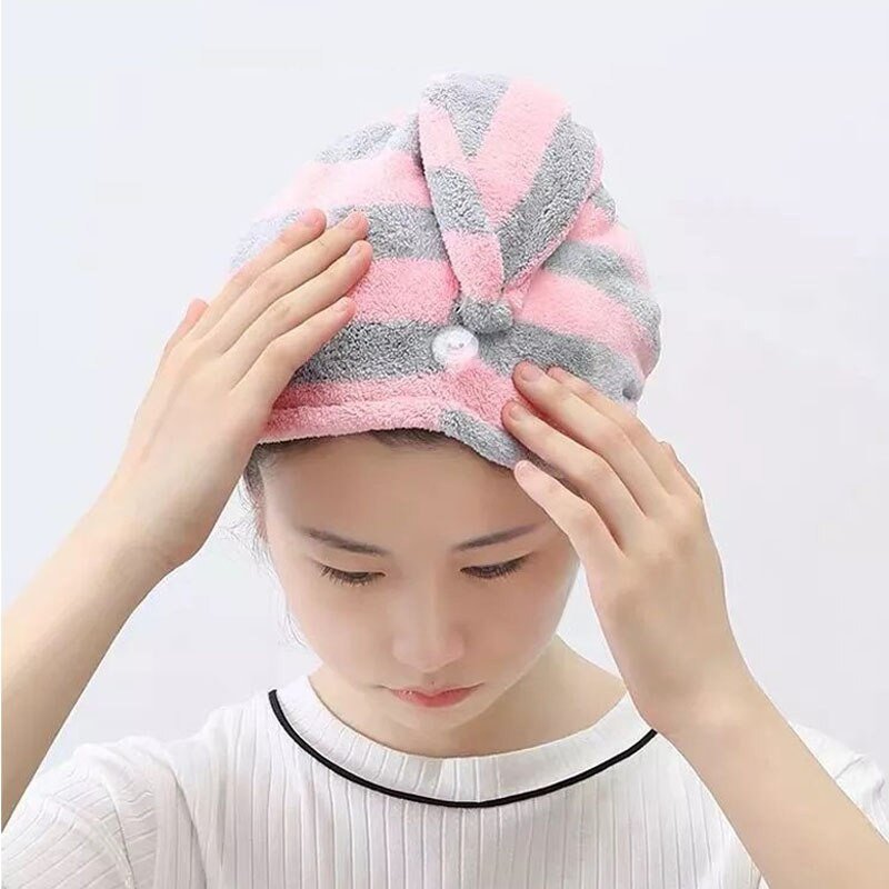 Căciulă de uscare a părului pentru fete Căciulă de prosop de păr cu uscare rapidă Căciulă de baie Căciulă de prosop solidă din microfibră Turban cu absorbție superioară Căciulă de uscat păr