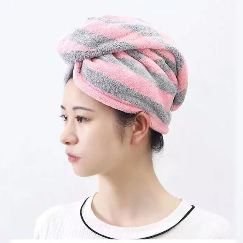 Căciulă de uscare a părului pentru fete Căciulă de prosop de păr cu uscare rapidă Căciulă de baie Căciulă de prosop solidă din microfibră Turban cu absorbție superioară Căciulă de uscat păr